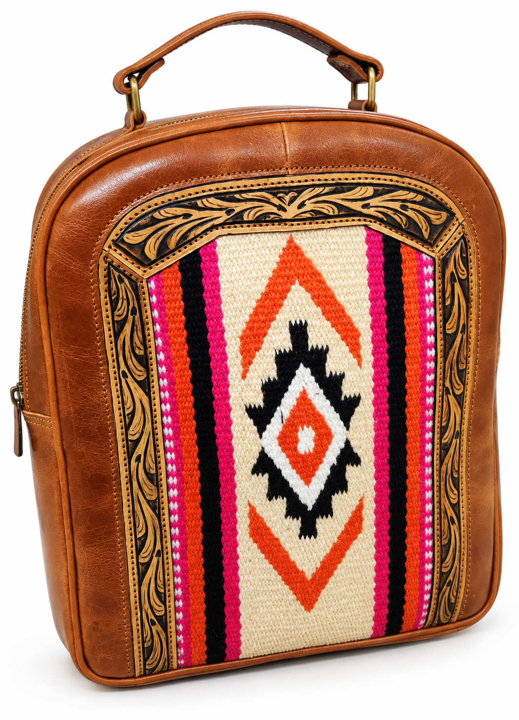 Dome-Top Kilim Satchel Backpack